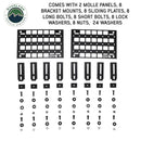 OVS Under Side Door Molle Panels (Pair) for Expedition Truck Cap