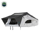 Overland Vehicle Systems HD Nomadic 3 Arctic White Extended Soft Shell Roof Top Tent, White Body Dark Grey Rainfly