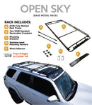 GOBI Toyota 4Runner 5th Gen Ranger Rack · Open Sky with components and vehicle application.