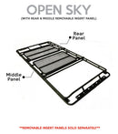 Diagram of a removable insert panel with labeled parts on a white background.