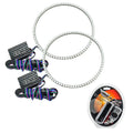 2018-2024 Jeep Wrangler JL LED Headlight Surface Mount Halo Kit with RF Controller.