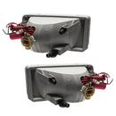 Rear view of 2007-2015 Chevrolet Silverado Pre-Assembled Fog Lights - Square Style Halo