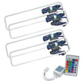 1988-1998 GMC Sierra LED Dual Headlight Halo Kit with Simple Controller.