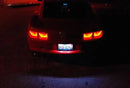 Rear view of a Chevrolet Camaro with Afterburner Tail Light halos installed.