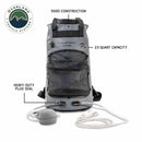 Portable Camp Shower - 23 QT, Nozzle, Foot Pump, and Mesh Storage