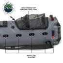 Portable Camp Shower - 23 QT, Nozzle, Foot Pump, and Mesh Storage