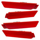 2010-2015 Chevrolet Camaro Concept SMD Sidemarker Set with pull me over red paint and ghost lenses.