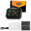 GC60 6 Gang LED Switch Panel, Off Road Light Controller (Green)