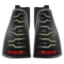 AlphaRex 03-09 Toyota 4Runner LUXX-Series LED Tail Lights Alpha-Black