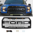 Ford Raptor Style Front Grille & Raptor Style LED Lights | 2015-2017 Ford F150