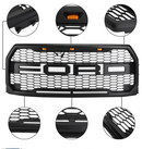 Ford Raptor Style Front Grille & Raptor Style LED Lights | 2015-2017 Ford F150