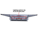 Diagram of a Tundra lighting options for a RTS “Rugged Terrain Series” Front Winch Bumper for 2014-2021 Toyota Tundras.