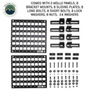 OVS Side Frame Molle Panels (Pair) for Expedition Truck Cap