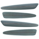 2005-2013 Chevrolet C6 Corvette Concept SMD Sidemarkers with sky gray metallic paint and clear lenses.