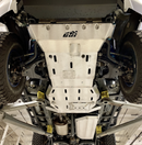 Alternate view of mounted 4Runner rear skid plate
