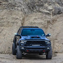 RAM TRX with Front Bumper Flush LED Light Bar System installed.