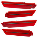 2010-2015 Chevrolet Camaro Concept SMD Sidemarker Set with victory red paint and tinted lenses.