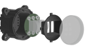 CAD Rendering of a deconstructed 60mm 15W Low Beam LED Emitter Module