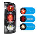 Winjet 2001-2004 Toyota Tacoma Altezza Tail Light - Black/Clear