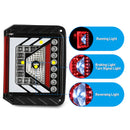 Winjet 2007-2018 Jeep Wrangler JK LED Tail Lights - Glossy Black / Clear
