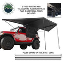 Overland Vehicle Systems XD Nomadic 180 - Awning, Universal, Black Body, Black Trim W/Black Travel Bag
