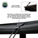 Overland Vehicle Systems XD Nomadic 180 - Awning, Universal, Black Body, Black Trim W/Black Travel Bag