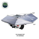 Overland Vehicle Systems XD Nomadic 270 - Awning W/Lights & Black Out Grey Hex, Black Trim & Black Travel Cover