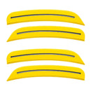 2015-2023 Dodge Charger Concept SMD Sidemarker Set with yellow jacket paint and clear lenses.