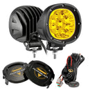 P4 Series | 4 Inch 90W Round LED Driving Lights Spot Amber Pod Lights