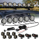 V-ULTRA Series | 5 Inch 172W LED Side Shooter White Pod Lights with Amber DRL