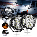 V-ULTRA Series | 5 Inch 172W LED Side Shooter White Pod Lights with Amber DRL