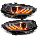Oracle Lighting 18-23 Ford Mustang Dynamic ColorSHIFT LED Headlights - Black Series
