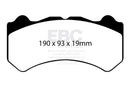 EBC 08-11 Nissan GT-R (R35) 3.8 Twin Turbo (Cast Iron Rotors) Yellowstuff Front Brake Pads