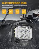 V-MAX Series | 5 Inch 168W 16440LM Combo Beam Side Shooter LED Round Pod Lights with Amber DRL