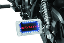 Kuryakyn Nova Curved Horizontal Mount Side License Plate Holder Chrome