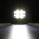 V-MAX Series | 4 Inch 92W 8960LM Combo Beam Side Shooter LED Square Pod Lights with Amber DRL