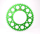 Renthal 2018/ 21-22 Kawasaki KLX450R Rear Grooved Sprocket - Green 520-52P Teeth