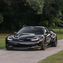 Black corvette outdoors