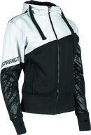 Speed and Strength Cat Outa Hell Hoody White/Black Womens - Medium