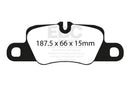 EBC 12-13 Porsche Panamera (Cast Iron only) 3.0 SC Hybrid Bluestuff Rear Brake Pads
