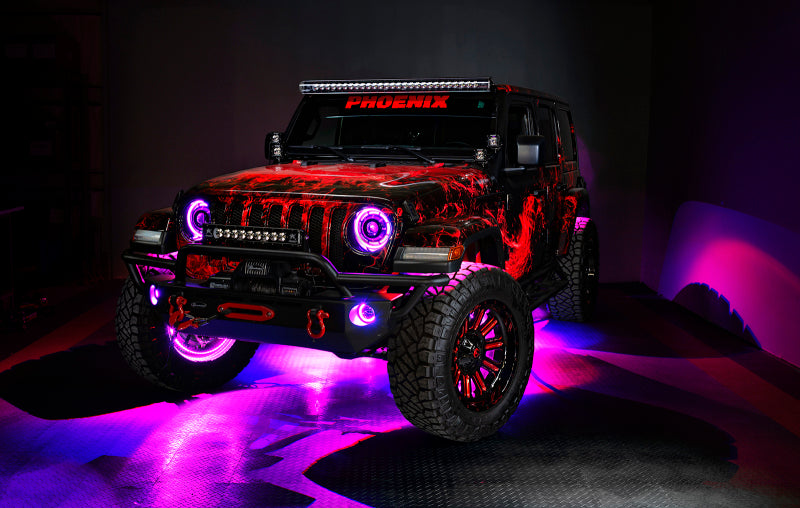 Oracle Jeep Wrangler JK/JL/JT High Performance W LED Fog Lights - ColorSHIFT - Dynamic NO RETURNS