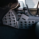 MOLLE panel mounted in off-road vehicle for gear storage: center console molle life