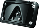 Kuryakyn Curved Laydown License Plate Frame Gloss Black