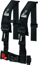 DragonFire Racing Harness- H-Style- 4-Point- 3in Buckle- Black