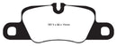 EBC 12-15 Porsche 911 (991) (Cast Iron Rotor only) 3.8 Carrera S Yellowstuff Rear Brake Pads
