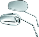 Bikers Choice Chrome Tapered Long Stem Mirrors Pr