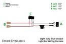 Diode Dynamics Light Duty Dual Output 2-Pin Offroad Wiring Harness