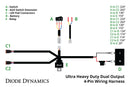 Diode Dynamics Ultra Heavy Duty Dual Output 4-pin Wiring
