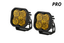 Diode Dynamics SS3 SAE Yellow Pro LED Pod (pair) - Flood