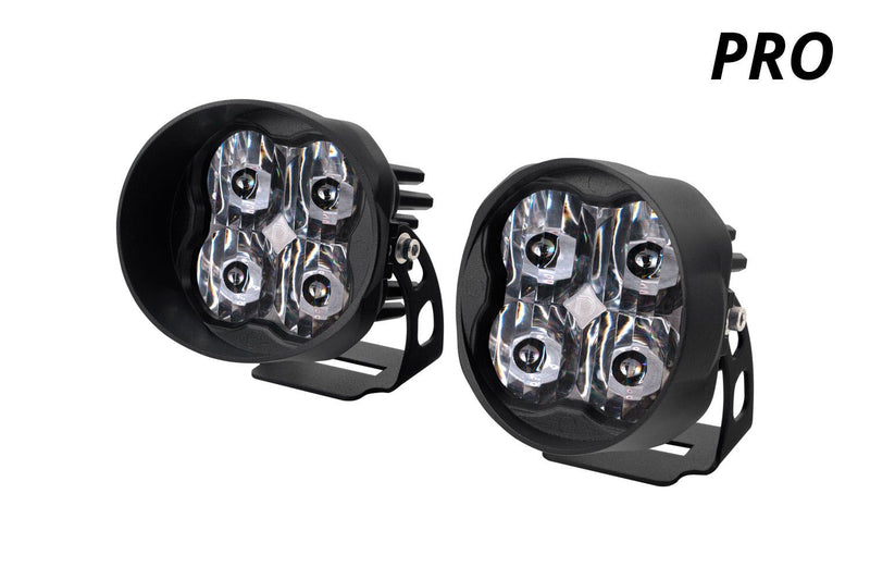 Diode Dynamics Stage Series 3" SAE/DOT White Pro Angled LED Pod (Pair)